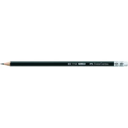Чернографитный карандаш Faber-Castell, HB, с резинкой, (111200)