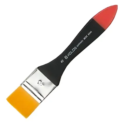 Кисть синтетика флейц, №40, короткая ручка, 8044, (4280440040)
