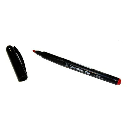 Маркер перманентний Centropen CD/DVD ergoline 4606 1 мм. Червоний, (4606/02)