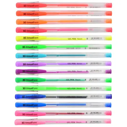 Ручка YES гелевая, 1 шт., гелева, ассорти, NEON, Amazing color (411712)