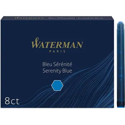 Картридж WATERMAN, длинный*шт., довгий, Синий, (52 002)