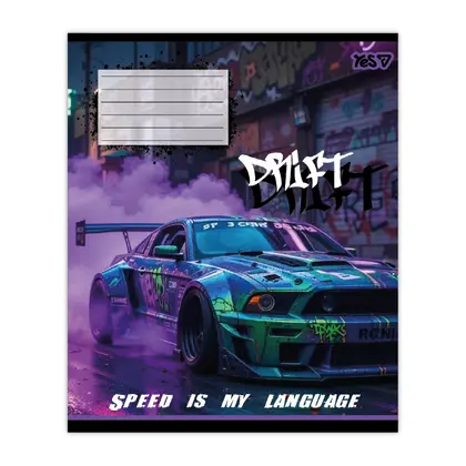 Зошит шкільний YES 24 аркуша лінія, Drift (768885)