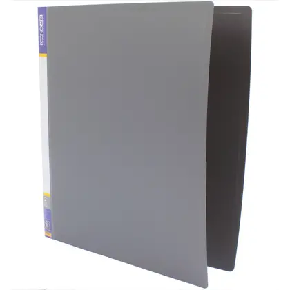 Папка з кільцями Economix А4, 2 кільця, 35 мм. пластикова, Сіра, (E30701-10)
