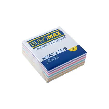 Бумага для заметок Buromax, 80*80*30 мм., Зебра, склеенные, (BM.2252)