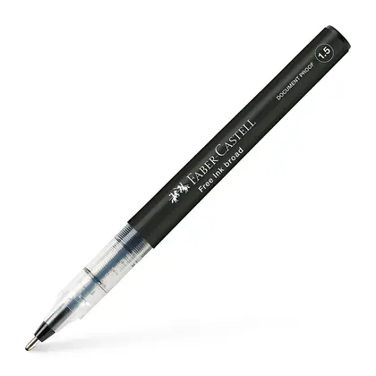 Ручка Ролер-Лінер Faber-Castell FREE INK 1,5 мм. Чорний, (348399)