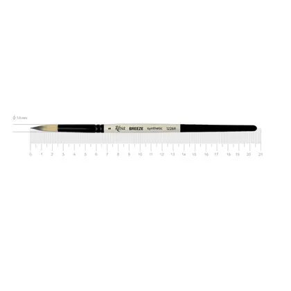 Кисть синтетика ROSA BREEZE 1226R круглая, №5, короткая ручка, (1226R05)