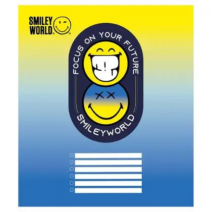 Зошит шкільний YES 12 аркушів клітинка, Smiley World (766277)