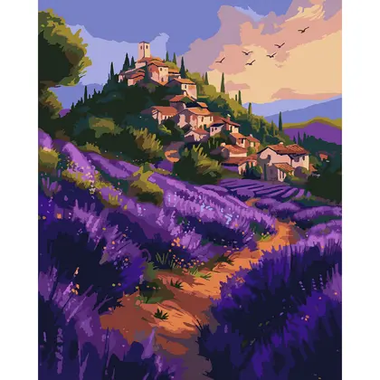 Картина по номерам Santi, 40*50 см., Лаванда Прованса, (955755)