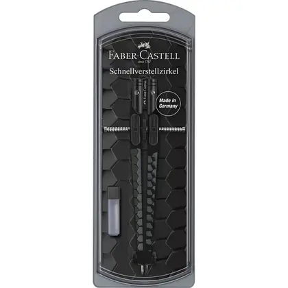 Циркуль Faber-Castell, до 390 мм., QUICK SET COMPASS, DARK & BRIGHT, (574444)