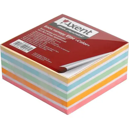 Бумага для заметок Axent, 90*90*40 мм., Elite Color, склеенные, (8027-a)