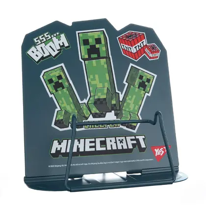 Подставка для учебников YES, Minecraft, металлическая, (470525)