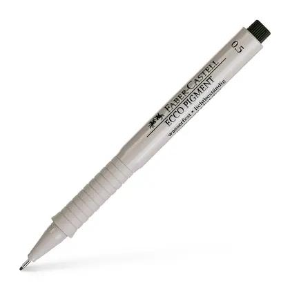 Линер Faber-Castell ECCO PIGMENT, 0,5 мм., , Чёрный,  (166599)