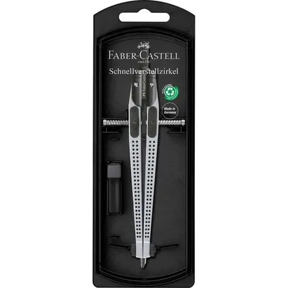 Циркуль Faber-Castell, до 390 мм., QUICK SET COMPASS GRIP (174472)