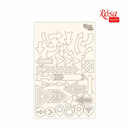 Чипборд Rosa Talent 12,6*20 см. картон, Стрелки, (94232057)