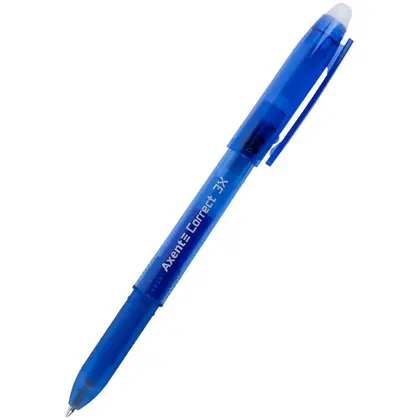 Ручка Axent гелевая, 0.7 мм., Correct 3Х, пиши-стирай, Синяя, (AG1122-02-A)