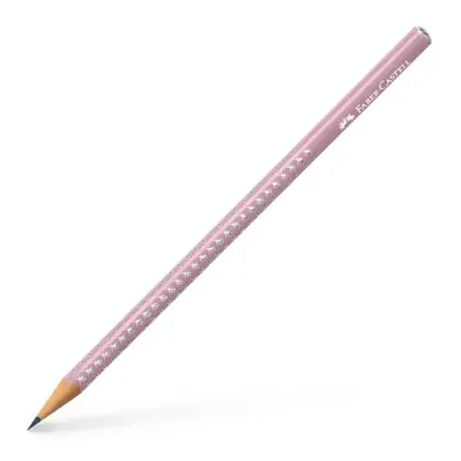 Чорнографітний олівець Faber-Castell GRIP SPARKLE тригранний, ROSE SHADOWS, (118234)