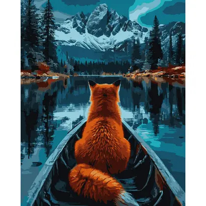 Картина по номерах Santi 40*50 см. Лисиця та гори (955756)