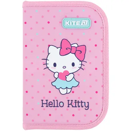 Пенал школьный KITE, 1 отделение, Hello Kity, (HK26-622)