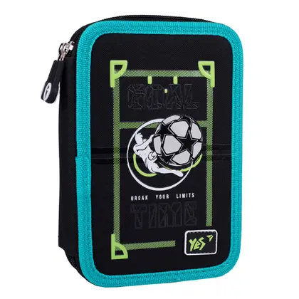 Пенал шкільний YES 2 відділення Football Gamer (533641)