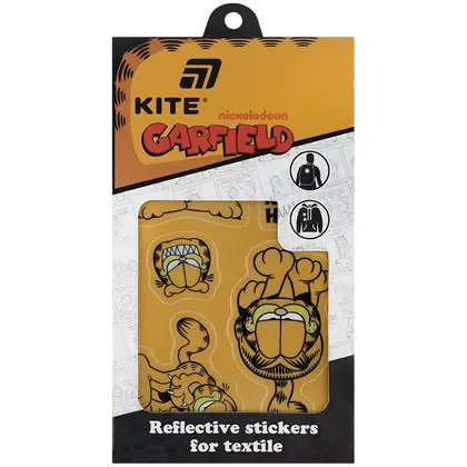 Стікери для текстилю KITE 6 шт. світловідбиваючі, Garfield (GF25-114)