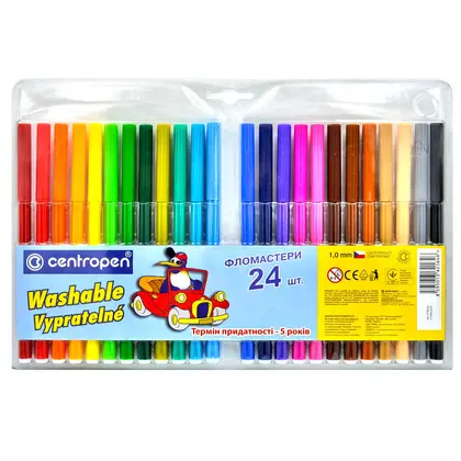 Фломастеры Centropen в наборе, 24 цвета, , 7790/24 ТП (7790/24 ТП)