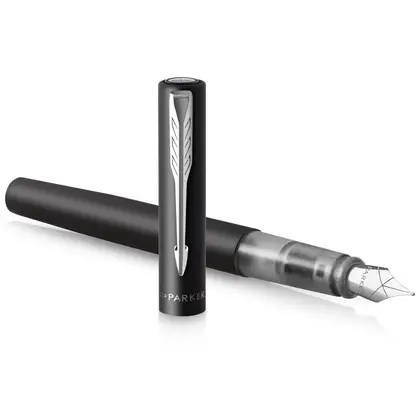 Ручка Parker перьевая, M, Vector XL Metallic, Черная, (06 012)
