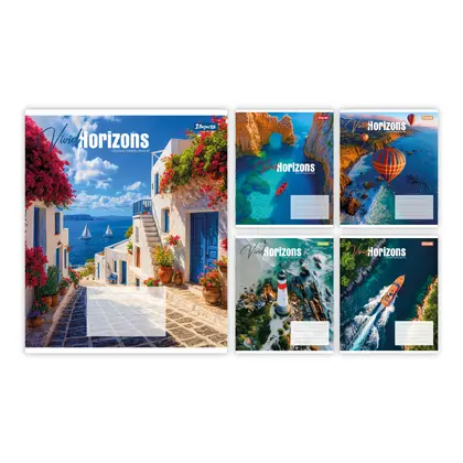 Зошит шкільний 1 Вересня 60 аркушів лінія, Vivid horizons (768995)