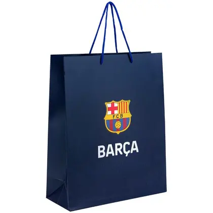 Пакет подарочный, 26*32 см., FC Barcelona, бумажный, (BC25-266)