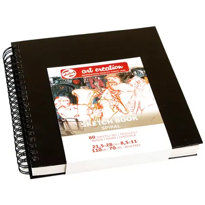 Альбом для графіки Royal Talens Art Creation А4, 80 аркушів 110 г/м2, тверда обкладинка, на спіралі, (9313212M)