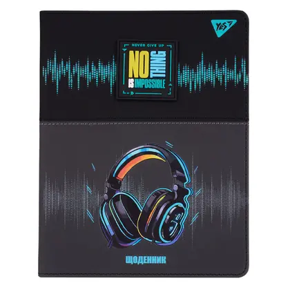 Шкільний щоденник YES А5, 40 аркушів інтегралная обкладинка, Headphones (911620)