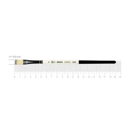 Пензель синтетичний ROSA BREEZE 1226F плоский №4 коротка ручка, (1226F04)