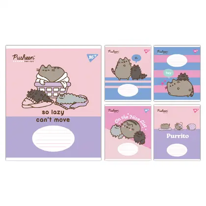 Зошит шкільний YES 12 аркушів клітинка, Pusheen The Cat (767612)