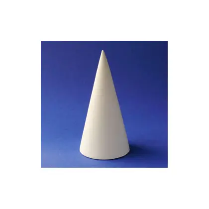 Геометрическая фигура, 12*6*6 см., гипсовая, конус (f01004)