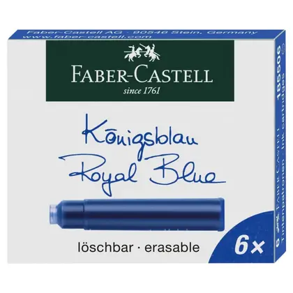 Картридж Faber-Castell, 6 шт., Синий, (185506)