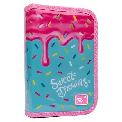 Пенал шкільний YES 1 відділення твердий, HP-02 Sweet cream (533111)