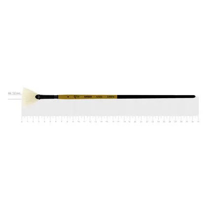 Кисть щетина ROSA AMBER 2306FN веерная, №8, длинная ручка, (2306FN08)