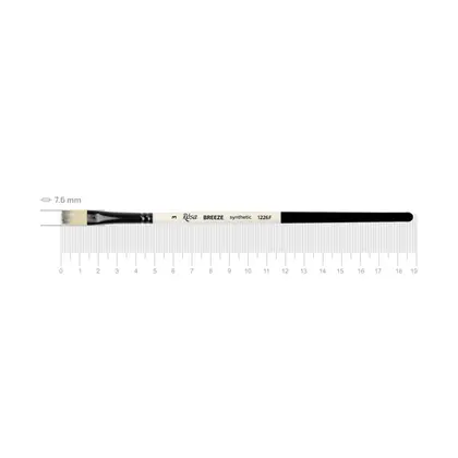Пензель синтетичний ROSA BREEZE 1226F плоский №3 коротка ручка, (1226F03)
