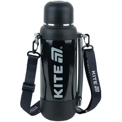 Термос KITE 1200 мл. Чорний, (K25-1225-1)