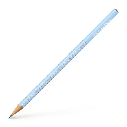Чернографитный карандаш Faber-Castell GRIP SPARKLE, SKY BLUE, (118251)