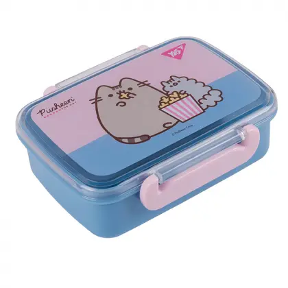 Ланч-бокс YES 420 мл. Блакитно-рожевий, Pusheen (708364)