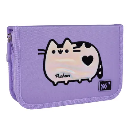 Пенал шкільний YES 1 відділення, 2 клапана Pusheen Shiny (533628)