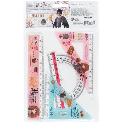 Лінійки в наборі KITE 4 предмета пластикові, Harry Potter (HP25-282)