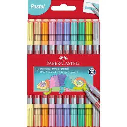 Фломастери в наборі Faber-Castell 10 кольорів PASTEL, FIBRE-TIP (151112)