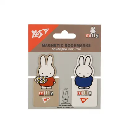 Закладки для учебников YES, 2 шт., Miffy, магнитные, (708398)