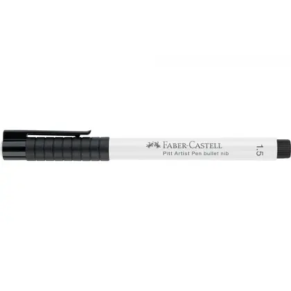 Маркер художній Faber-Castell PITT 1,5 мм. Білий, (29010)