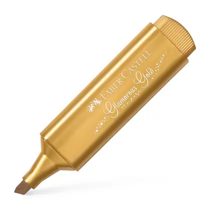 Маркер текстовидільний Faber-Castell 1-5 мм. Metallic, Золотий металік, Textliner 46 (154650)