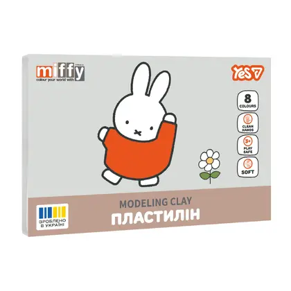 Пластилин YES, 8 цветов 160 г., Miffy, (540717)