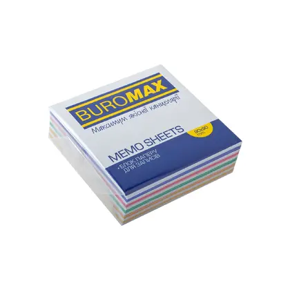 Папір для нотаток Buromax 90*90*30 мм. склеєні, Зебра (BM.2256)