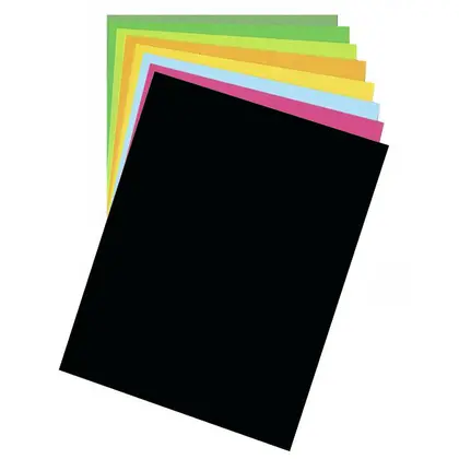 Бумага для дизайна Folia Fotokarton, В2, 50*70 см., 300 г/м2, №90 Черная, (1686801090)
