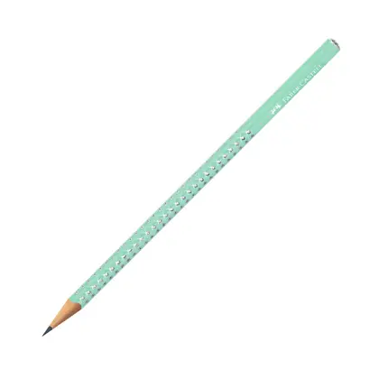 Чернографитный карандаш Faber-Castell GRIP SPARKLE, HB, Sparkle, JELLI MINT, (118293)